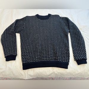 L.L. Bean Men’s Bean’s Classic Ragg Wool Sweater, Crewneck, Birdseye, Size L